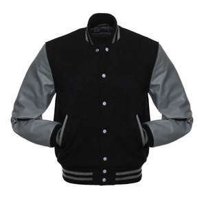 LOW MOQ Varisty Jackets Cuerpo de lana con mangas de cuero-Totalmente hecho a medida-Cualquier color Cualquier diseño - Product Image 5