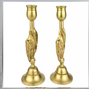 Portavelas de metal de calidad superior con detalles decorativos para un hermoso estilo de Mesa Central y eventos especiales - Product Image 2