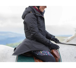 แจ็คเก็ตขี่ม้าผู้หญิงแจ็กเก็ตขี่ม้าแจ็คเก็ตมีซิปอบอุ่นเข้ารูปเสื้อขี่ม้า - Product Image 4