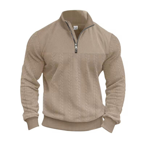 Qualité supérieure personnalisé hommes 300 grammes col montant polaire lourd sweats à capuche 100% coton hiver solide motif brodé - Product Image 3