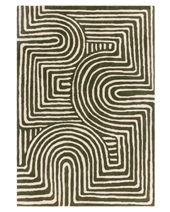 Tapis moderne personnalisé tufté à la main en laine de couleur unie, vert crème, adapté aux animaux de compagnie, antidérapant pour le salon, la chambre à coucher, l'extérieur ou le pique-nique - Product Image 1