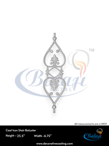 Grille de balcon moderne en fonte grise, moulage au sable, finition super sablée, panneau de protection, composant de garde-corps, garantie 5 ans - Product Image 3