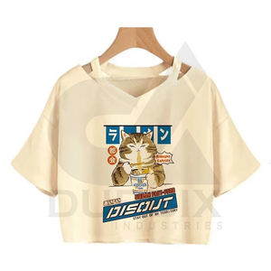 Camiseta de nuevo estilo para niñas 100% algodón diseño de pegatina personalizable Logotipo de Color y buen precio y buena Quilty - Product Image 2