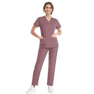 Logotipo personalizado Médico Quirúrgico Médico Scrubs Set Multi Colores Unisex Hospital Enfermera Scrubs Top Pantalones Set Uniforme al por mayor - Product Image 3