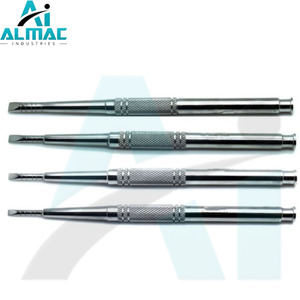 ALMAC Original Dental Ridge Split Chisel alemán de acero inoxidable Preparación de implantes dentales y cirugía ósea 4 piezas Set - Product Image 3