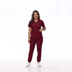 Nurse <b>Doctor</b> Uniform 100% Cotton Knitted Anti-Bacterial Hospital Uniform <b>Sets</b> Medical Scrubs Unisex Beauty Salon Operating - Product Image 6