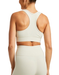 High Support Seamless Backless Crop Sports <b>Bra</b> with Adjustable <b>Straps</b> for Women casual 2026 - Product Image 2