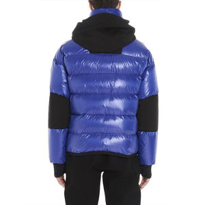 2024 Veste bouffante en laine personnalisée pour hommes avec manches longues et col montant hiver prix de gros - Product Image 2