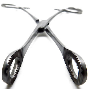 Surgical Veterinary Foerster Sponge Straight Forceps 12" Serrated Jaws <b>Tools</b> <b>Box</b> <b>Lock</b> With Ratchet Non-Sterile Ce - Product Image 6