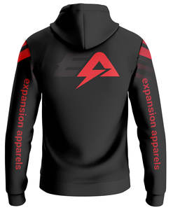 ชุดกีฬาโพลีเอสเตอร์100% มีฮู้ดแบบสวมหัวมีฮู้ดพิมพ์ลายดิจิตอลปัก - Product Image 2