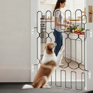 USMILEPET Bestseller Recinto per Animali Domestici in Metallo, Cancello Pieghevole per Interni ed Esterni, Previene la Fuga di Cani e Gatti - Product Image 2