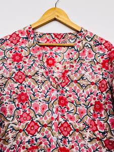 Único y elegante diseñador de aspecto de tela de algodón cómodo impreso Casual mujeres señoras Maxi vestidos para usar en fiestas en la playa - Product Image 5