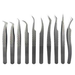 2024 pointe pointue Volume Extension de cils 3D 5D 6D pince à épiler en acier inoxydable outil d'extension de cils pince à cils individuelle - Product Image 5