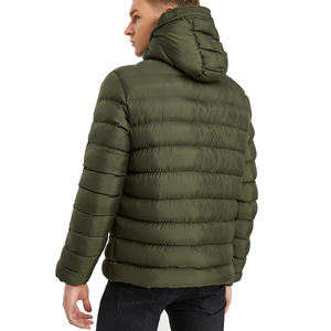 Chaqueta Safari Impermeable para Hombre, Invierno 2026, con Logotipo Personalizado OEM, Cuello Alto, Talla Grande, Delgada, Acolchada, Ecológica - Product Image 3