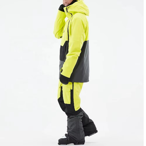 Combinaison de ski à logo personnalisé, très demandée, avec col à capuche et fermeture éclair respirante, faible MOQ, dernier design - Product Image 2