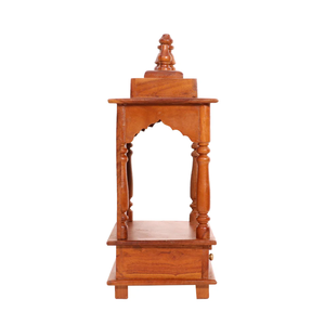 Indian Wooden Temple | Handcrafted Pooja <b>Mandir</b> | Home Shrine | Traditional Prayer Cabinet Living Room KA833 - Product Image 5