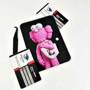 KAWS Kustom Acrylic Lash <b>Tiles</b> Black Pink <b>Magnetic</b> Eyelash Extensions Pallet Tweezer Popular Sustainable Custom Genre Product - Product Image 5