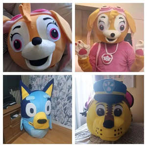 Disfraz de Pat Patrouille Personalizado, Mascota de Dibujos Animados, Casco de EVA con Estampado para Fiestas de Navidad, Carnaval y Promoción - Product Image 4