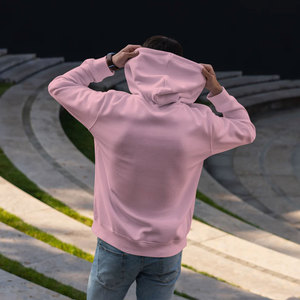 Pull à cordon avec impression graphique pour hommes, sweats à capuche en molleton de coton lourd - Product Image 2
