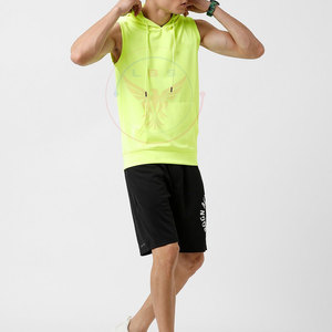 Nouveaux sweats à capuche sans manches tendance grande taille pour l'hiver, avec logo personnalisé, en mélange de coton et polaire, vêtements décontractés pour hommes - Product Image 4