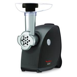 Hachoir et trancheuse à viande électrique Moulinex ME4728 2000W Noir & Argent, successeur du modèle HV4 2022 - Product Image 1