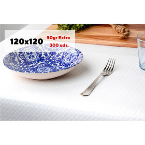 Tovaglia di Qualità Extra 120x120cm 50gsm, Carta Professionale, 300 Pezzi, B2B - Product Image 1