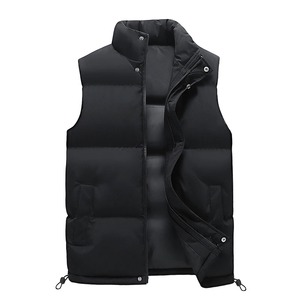 Chaleco Acolchado de Nailon para Hombre, Ropa Exterior Informal, Estilo Casual, Multibolsillos, Transpirable para Clima Frío - Product Image 4