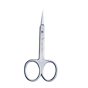 Kimbel Customized Logo Manicure Scissor Plasma Gold Finish Super Sharp Curved Stainless Steel Blade Smooth Cutting Right-<b>Handed</b> - Product Image 3