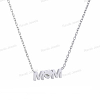 2025 cadeau de fête des mères en argent Sterling 925 lettre initiale maman nom collier plaqué or lait maternel cadeau bijoux pour femmes