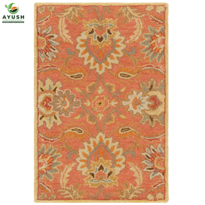 Alfombra Rústica Hecha a Mano de Lana, Acolchada y Anudada a Mano, para Dormitorio y Sala de Estar - Product Image 6