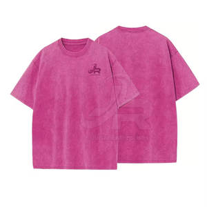 T-shirt pour homme en coton, style tendance, délavé à l'acide, manches courtes, vêtements d'été, vêtements décontractés pour homme - Product Image 3