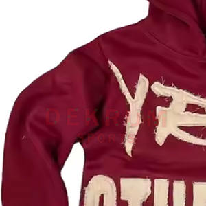 Sudaderas con Capucha Bordadas para Hombre, Estilo Desgastado, Hechas en Pakistán, Precio al por Mayor 2026, Alta Calidad, Logotipo y Color Personalizables, Transpirables - Product Image 4