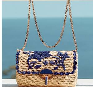 Clásico único estilo bohemio bordado perla cuadrado noche bolso de mano diseño elegante forro personalizable al por mayor - Product Image 3