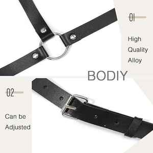 Men's Genuine Leather Waist <b>Harness</b> with Long <b>Belt</b> Transformer Top Customizable Color & Logo Fashion Application Model LWH-0058 - Product Image 4