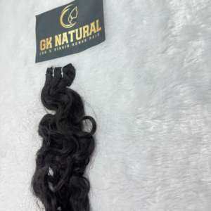 Extensión de cabello humano de larga duración para cabello rizado Extensión de cabello humano de un solo donante para niñas y mujeres - Product Image 3