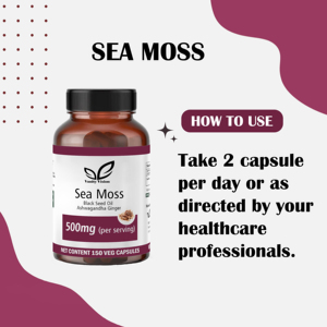 Organic <b>Sea</b> <b>Moss</b> <b>Capsule</b> with Elderberry Herbal Supplement for Adults Label ODM OEM Daily Energy Support Safe for Pregnancy - Product Image 5