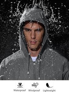 Wholesale Designer Men's Long Stand Front Zipper Winter Hooded Vintage Windbreaker Jacket Lightweight Windproof Waterproof - Product Image 5