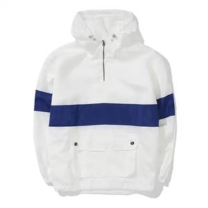 Veste coupe-vent blanche/Veste coupe-vent Meilleur prix du fabricant Logo personnalisé imprime Coupe-vent pour homme - Product Image 4