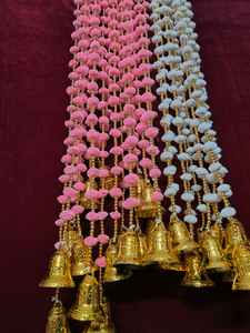 Vente sur des cordes de guirlande de pompons décoratives artificielles multicolores indiennes pour la décoration de fête de mariage décorations de festival maison - Product Image 5