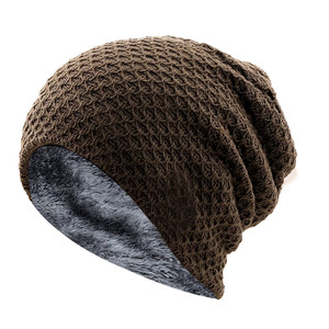 Gorros de punto térmico de alta elasticidad, suaves, transpirables, ligeros, impermeables para hombres y mujeres, estilo de tela ajustada con estampado de 5 colores - Product Image 6
