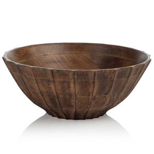 ชามเสิร์ฟไม้อะคาเซียหรูหราขนาดใหญ่ดีไซน์ไม้ธรรมชาติสำหรับเสิร์ฟอาหารและให้ความบันเทิงแก่แขก - Product Image 1