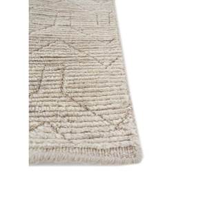 Contour Hand Loom <b>Wool</b> Rugs Beige <b>Brown</b> Geometric for Home Large Rectangle Striped Hallway Design for Teen's Bedroom Living - Product Image 4