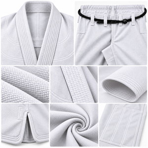Kimono Blanco de Jiu Jitsu Brasileño para Adultos, Uniforme Premium de Artes Marciales para Hombres y Mujeres - Product Image 6