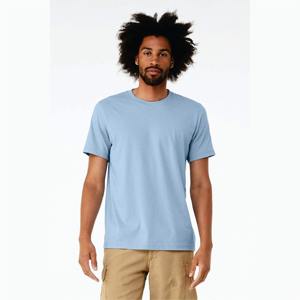 Gran oferta, Camiseta con cuello redondo para hombre, ropa de calle personalizada de algodón 100%, camisa de Fitness informal de manga corta, punto liso con estampado sólido - Product Image 1