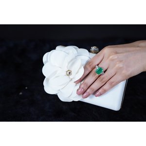 NOVAMART Fine SILVERINGS 925 STERLING ELYSIAN <b>EMERALD</b> OVAL CUT <b>SILVER</b> <b>RING</b> Men's Gemstone Party with Natural Stone Fine Jewelry - Product Image 1