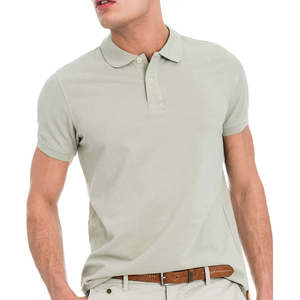Camiseta de polo Logotipo bordado personalizado Liso para hombres Camiseta en blanco Camiseta de polo Estampado de deportes Camiseta de golf - Product Image 1