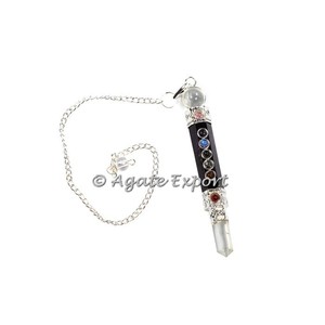 Décor de Quartz en cristal transparent, pendule de Chakra en pierre - Product Image 6