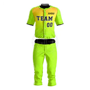 Uniformes de Béisbol Profesionales para Equipos, Transpirables, de Secado Rápido, Colores Personalizados, Logotipo, Alta Calidad, 100% Poliéster, Deportivos - Product Image 1