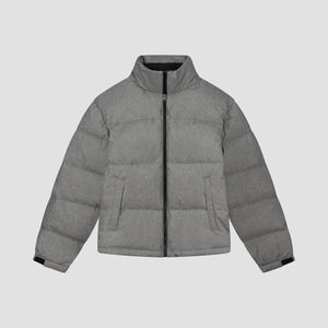 Veste d'hiver personnalisée pour hommes avec capuche, fermeture à glissière longue et chaude, style décontracté - Product Image 2