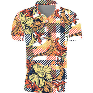 Alta calidad patrón personalizado sublimado impreso gama alta secado rápido humedad absorbente poliéster Golf Polos camisas para hombres - Product Image 6